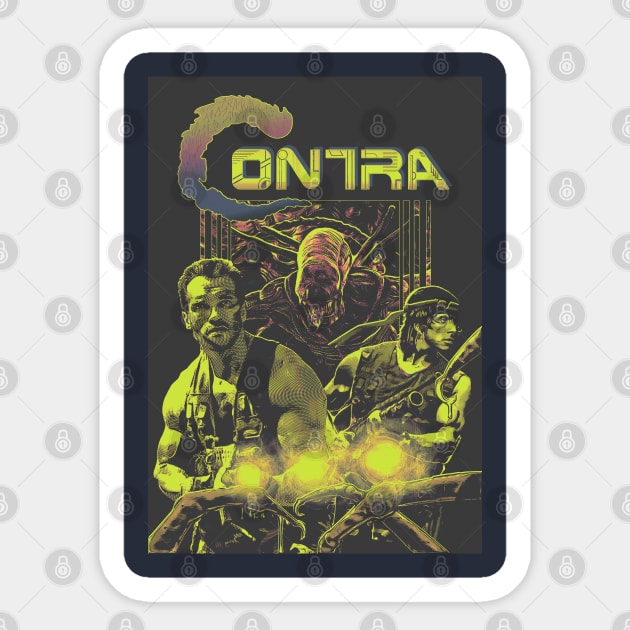 Contra Cover Art Sticker by creativespero